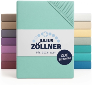 Julius Zöllner Spannbettlaken Jersey mint,60x120/70x140 cm