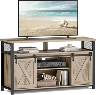 Vasagle Lowboard TV-Schrank, Lange 135 cm, für Fernseher bis zu 60 Zoll