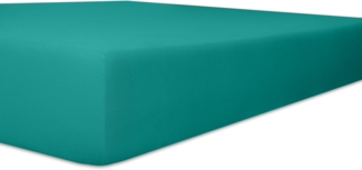 Kneer Qualität 22 Vario-Stretch Topper-Spannbetttuch 160 x 200 x 4-12cm 28 petrol