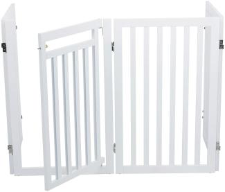 Trixie Barrier with door 4-parts 60x160 × 81 cm white