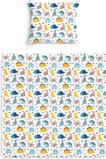 Amilian Babybettwäsche Kinderwagenset - 2tlg. Kinderbettwäsche - 80x80cm + 35x40cm, 100% Baumwolle, 2 teilig, Bettwäscheset für Kinderwagen, Wiege, Babybett - Baby Bettwäsche