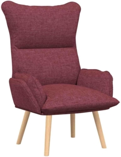 vidaXL Sessel Weinrot 69 x 74 x 93 cm Stoff und Sperrholz 42001868