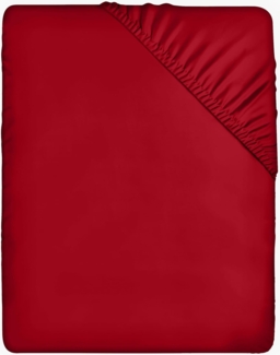 Utopia Bedding - Spannbettlaken 140x200cm - Rot - Gebürstete Polyester-Mikrofaser Spannbetttuch - 35 cm Tiefe Tasche