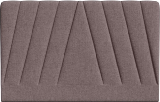 Vente-unique - Bett-Kopfteil 170 cm - Stoff - Helllila - LIDAMA von Pascal Morabito