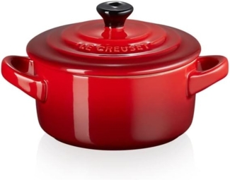 Le Creuset 'Poterie' Mini Cocotte, Steinzeug kirschrot, Ø 10 cm, 0,2 l