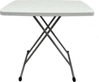 Camping-Klapptisch, Campingtisch, Gartentisch, Balkontisch klappbar, 76 x 50 x 53,5 - 71,5 cm