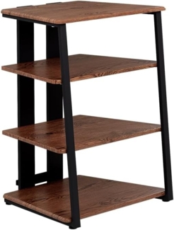 Vicco Bücherregal Tonar, Eiche rustikal/Schwarz, 61x78 cm 4 offene Ablageflächen