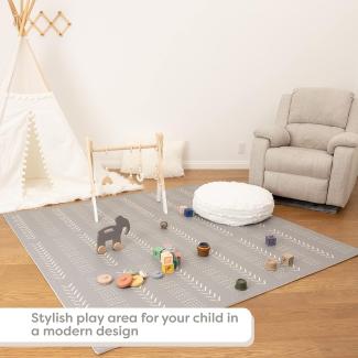 Baby-Spielmatte (XX-Large, Graues Muster)