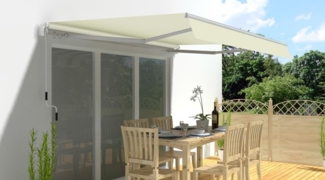 Jet-Line Markise Sunpower 5 m in beige Gelenkarmmarkise