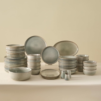 Karaca Geschirr-Set Karaca Earth Collection Skal 55-teiliges Geschirrset für 12 Person