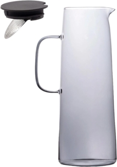Intirilife Karaffe, (1-tlg), Karaffe Kanne Krug aus Glas 1.4 L
