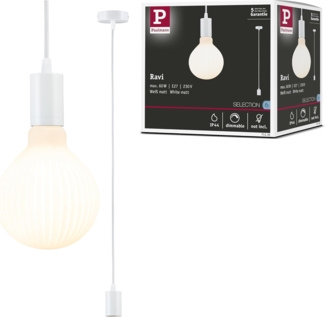 Paulmann 71135 Pendelleuchte Ravi E27 weiss matt IP44