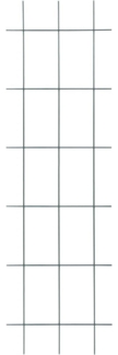 TrendLine Spaliergitter 150x45cm grün 150 x 45 cm