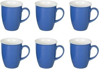 Ritzenhoff & Breker DOPPIO Kaffeebecher 320 ml Indigo blau 6er Set