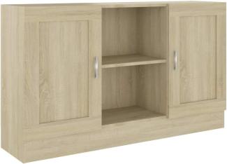 vidaXL Sideboard Sonoma-Eiche 120x30,5x70 cm Holzwerkstoff 802780
