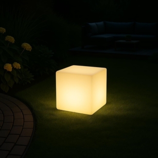 MeLiTec LED Solarleuchte Gartenleuchte Leuchtkörper, LED wechselbar, mit USB - für Innenräume geeignet, Farbwechselfunktion, aus Kunststoff