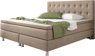 Inter Boxspringbett Köln Webstoff Muddy 180x200 cm