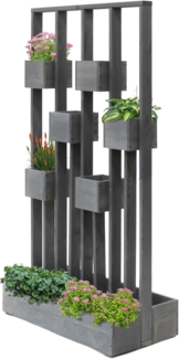 Westmann Holz Pflanzenwand Ulla | Dunkelgrau |