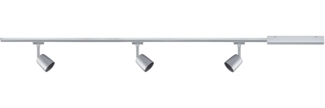 Paulmann 95462 URail Komplettset Cover Basisset Chrom matt ohne Leuchtmittel, max. 10W GU10