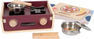 small foot Kinderküche Camping \"tasty\", Spielküche mit viel Zubehör, Rollenspielzeug für Kinder ab 3 Jahren, 12390
