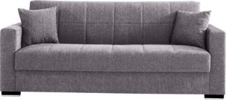 3-Sitzer-Container-Schlafsofa, 212 x 80 x 87 h cm, Farbe Grau