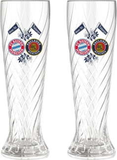 FC Bayern München Gläser-Set FC Bayern München Weißbierglas 2er-Set, Glas