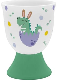 Kinder Eierbecher Porzellan Ø5,2 H6,8cm Geschenk Ostern Sheepworld DINO 74514