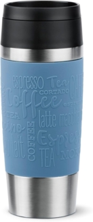 EMSA Thermobecher Travel Mug Classic, Aquablau, 0.36 l