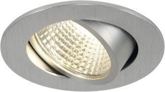 SLV No. 113956 NEW TRIA LED ROUND Set Downlight alu-brushed 38° 3000K inkl. Treiber Clipfeder