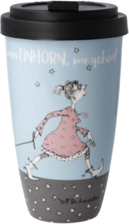 Goebel Mug To Go Barbara Freundlieb - Die sind doch alle verrückt, Trinkbecher, Kaffeebecher, Fine Bone China, Bunt, 500 ml, 27001121