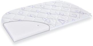 Träumeland T030521 - Matratze Sleepy für Beistellbett, Größe 80 x 42 cm, eine Seite abgerundet