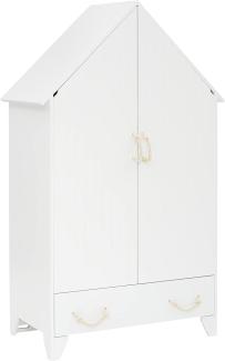 Kleiderschrank Carlotta, weiß, 110 x 55 x 187 cm