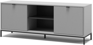 Vicco Lowboard Grau 150x60 cm mit 2 Türen, Eliza