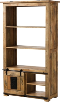 Massivmoebel24 Raumteiler, Raumteiler Mango 100 x 45 x 175 natur lackiert RAILWAY #195