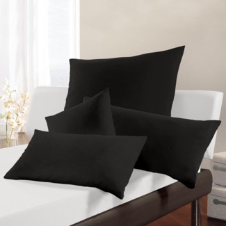 Estella Fein Jersey Kissenhülle 40x80 cm Atelier JerseyKissen schwarz