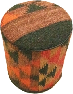 Sonderform,XS / 80 cm Ø Rund & kleiner,Mehrfarbig,Patchwork,Schurwolle,Afghanistan