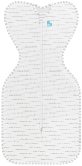 Love To Dream Baby Pucksack, Neugeborene, 2,2–3,8 kg, Idealer Stoff für Moderate Temperaturen (20-24°C), Arme hoch Position, hüftgesund, Doppelter Reißverschluss für einfache Windelwechsel, Weiß
