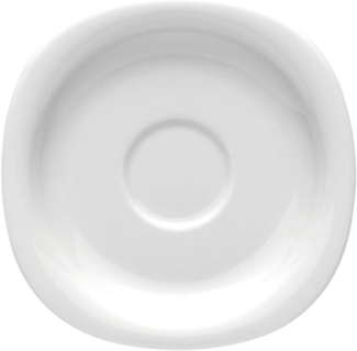 Espresso/Mokka-Untertasse Suomi Weiss Rosenthal Studio Line Espressotasse - Mikrowelle geeignet, Spülmaschinenfest