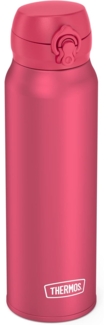 THERMOS ULTRALIGHT BOTTLE 0,75 l, deep pink mat, Thermosflasche aus Edelstahl, 10 heiß / 20 h kalt, absolut dicht für Wasser, Tee, stille Getränke