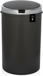 Les Collectors Sensor Küchenabfalleimer Mülleimer N°347, Infrarot, Edelstahl, dunkelgrau, 42 Liter, Automatische Öffnung, leises Schließen, rund und praktisch
