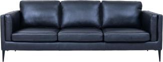 3-Sitzer Sofa Valencia Schwarz