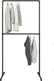 pamo. design Kleiderständer LAS, (Kleiderstange ohne Bohren), Offene und freistehende Kleiderstange