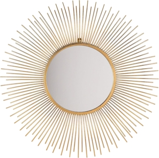 Wandspiegel gold Sonnenform ø80 cm CILLY