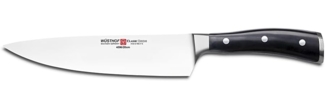 Wüsthof Kochmesser, Classic Ikon (4596-7-20), 20 cm Klingenlänge, geschmiedeter Doppelkropf, rostfreier Edelstahl, extrem scharf