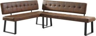 B&D home Eckbank AKA (2-St), beidseitig montierbar, gepolstert, mit Rückenlehne