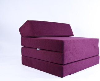 Klappmatratze Gästematratze Große 200 x 70 x 10 cm (Violett)
