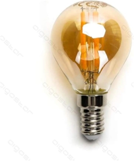 V-TAC LED-Leuchtmittel 4 W E14 Edison LED Vintage Filament Glühbirne Birne Leuchtmittel Retro, 1 St, Warmweiss, Mini Lampe getöntes Glas 350 Lumen warmes licht