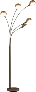 vidaXL Stehlampe 200 cm 5 x E14 Silbern 282417