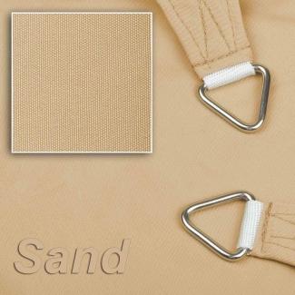 hanSe® Marken Sonnensegel 100% Polyester Rechteck 2x3 m Sand