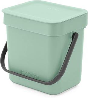 Brabantia 'Sort & Go' Abfallbehälter, Kunststoff, Jade Green, 3 Liter